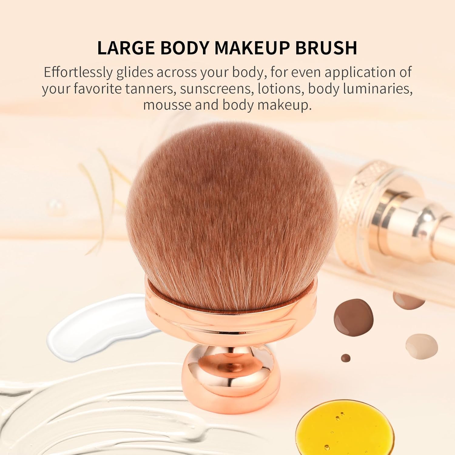 Docolor Extra Large 3 Inch Soft Synthetic Hair Body Makeup Brush for Self Tanner - Image 5