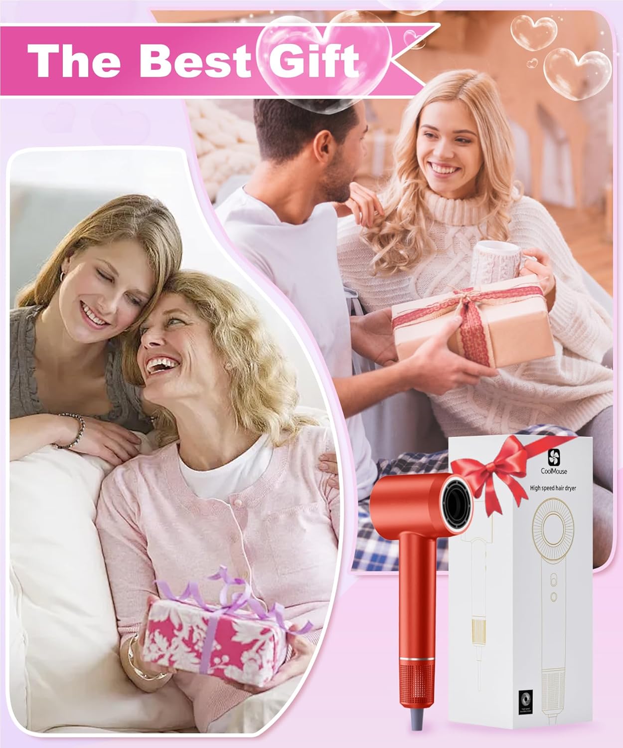 Travel-Friendly High-Speed Ionic Hair Dryer 150000 RPM Motor Magnetic Diffuser - Image 9