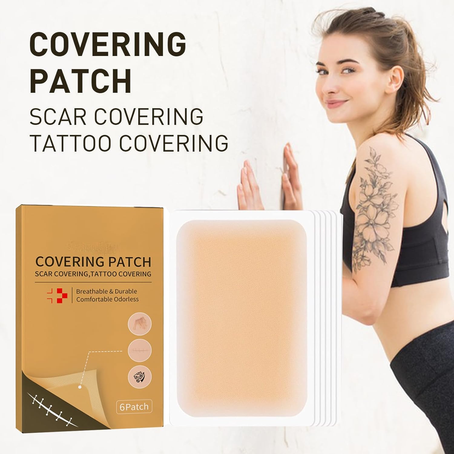 Ultra Thin Waterproof Tattoo Cover Up Tape - Breathable Skin Concealer Patch for Scars - Image 2