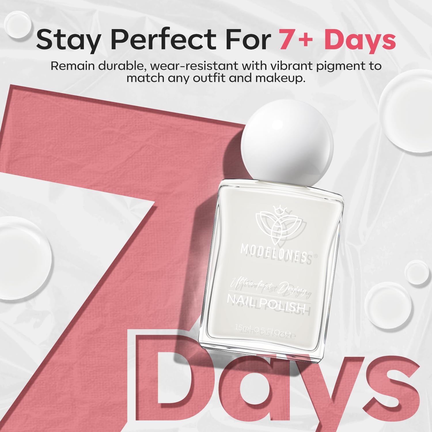 Modelones 15ml Sheer Milky White Jelly Nail Polish for DIY Manicure - Image 6