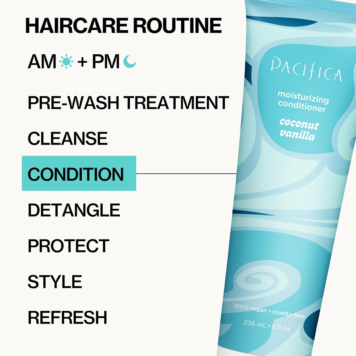 Pacifica Coconut Vanilla 8 fl oz Vegan Hair Conditioner for Dry Damaged Hair - Image 13