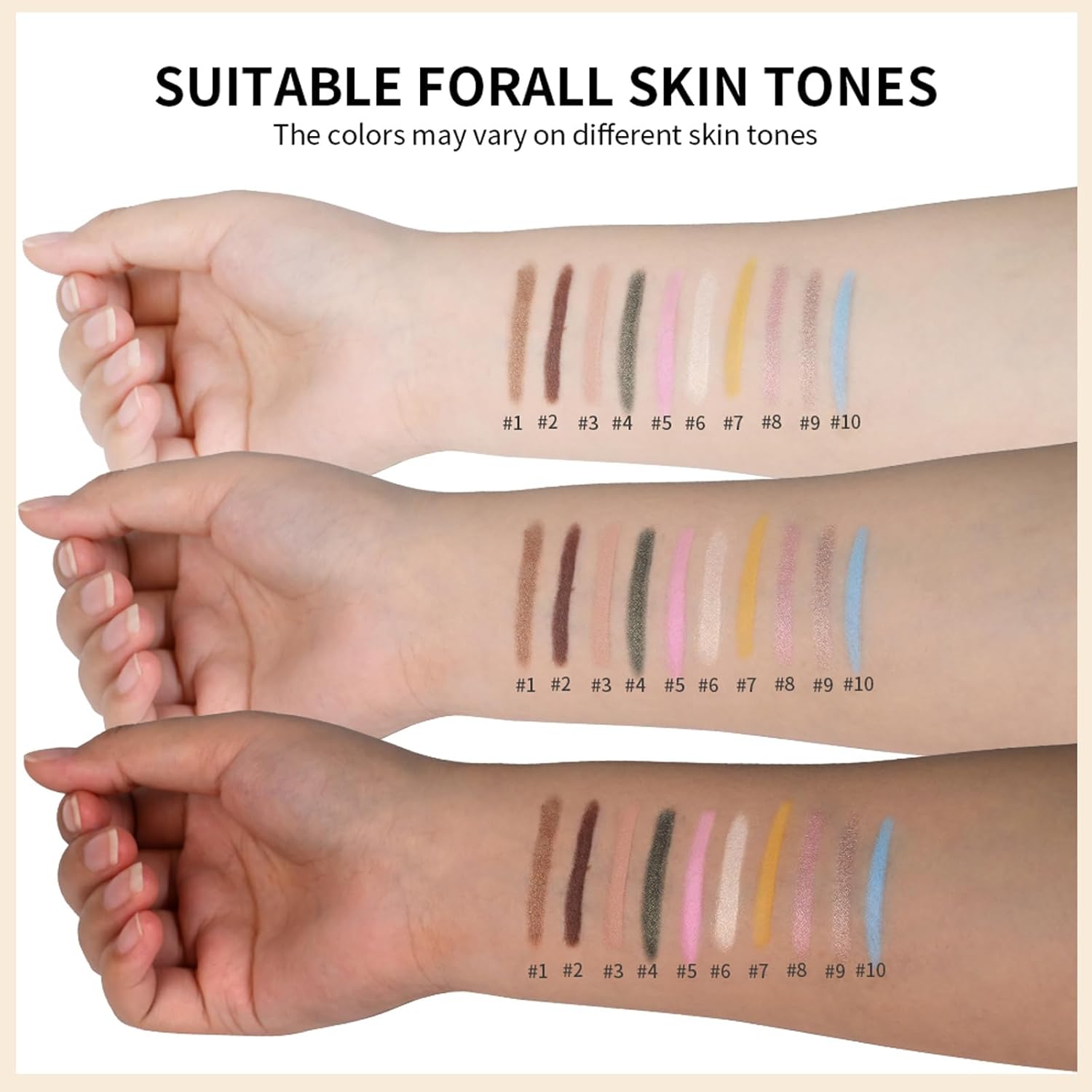 Erinde Waterproof Cream Eyeshadow Stick 01 Caramel, 8ml, Long-Lasting & Blendable Vegan Formula - Image 6