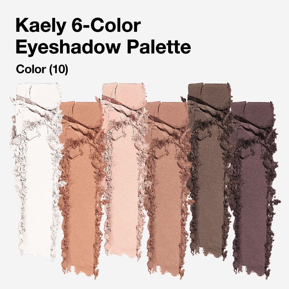 EVPCT Mini 6 Color Eyeshadow Palette with Built-in Mirror for Mature Skin - Image 3