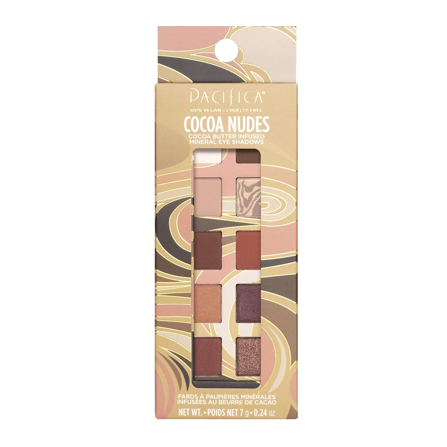 Pacifica Cocoa Nudes Mineral Eyeshadow Palette – 10 Earth-Tone Shades, Talc-Free, Vegan - Image 5