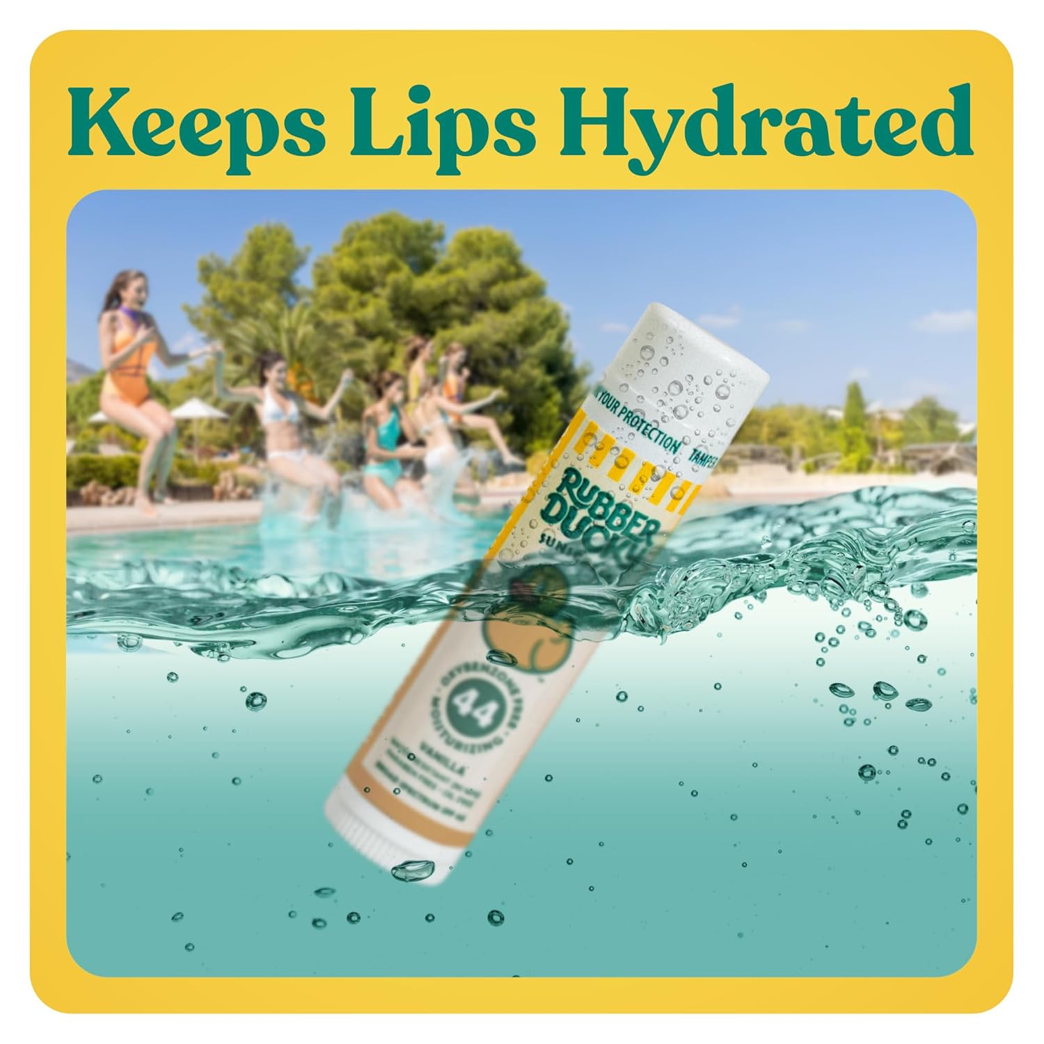 Water-Resistant Vanilla Lip Balm SPF 44, Vegan, Untinted, 0.15 oz - Image 5