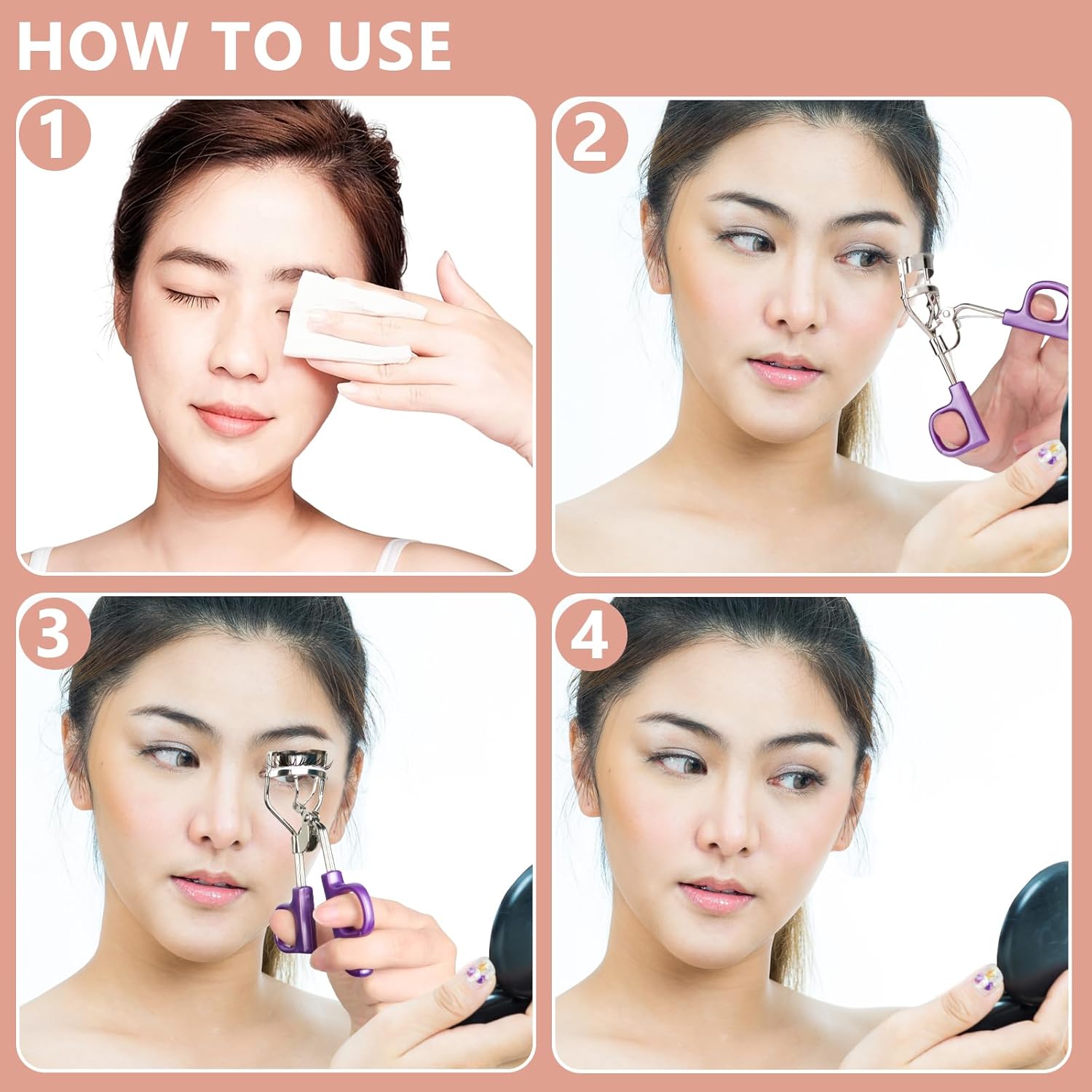 3PCS Professional Eyelash Curler Set with Silicone Refill Pads for Effortless Volume - Image 4