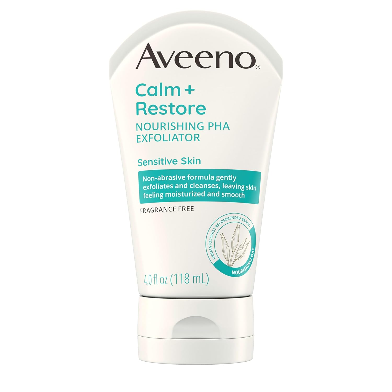 Aveeno Calm + Restore Nourishing PHA Facial Exfoliator Sensitive Skin Fragrance-Free 4 fl. oz - Image 7