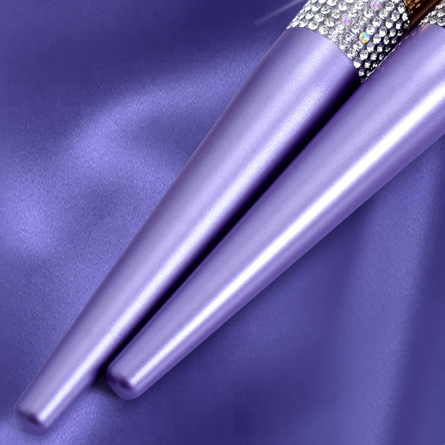 16 Piece Ultra Soft Makeup Brush Set Violet Dense Bristles for Foundation Blush Contour - Image 7