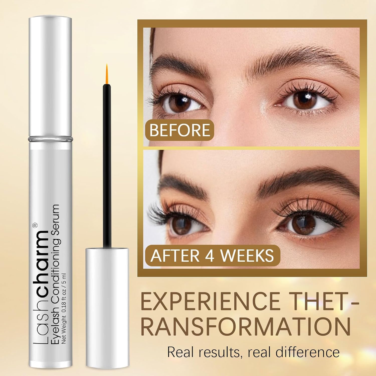 5mL Eyelash Growth Serum for Fuller, Longer Lashes Natural Vegan Formula - Image 2
