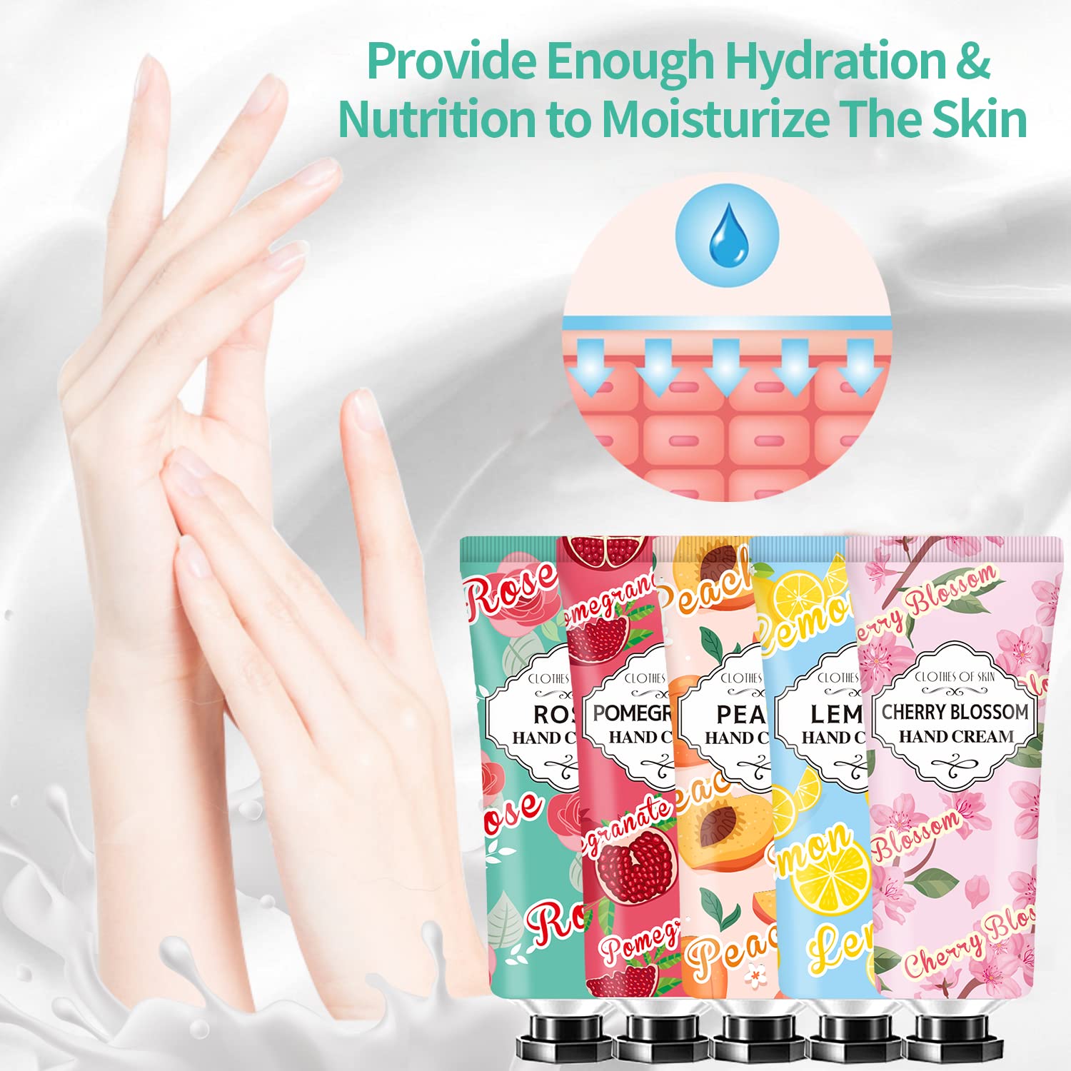 8 Piece Mini Hand Cream Gift Set Hydrating for Easter Mother's Day Appreciation - Image 5