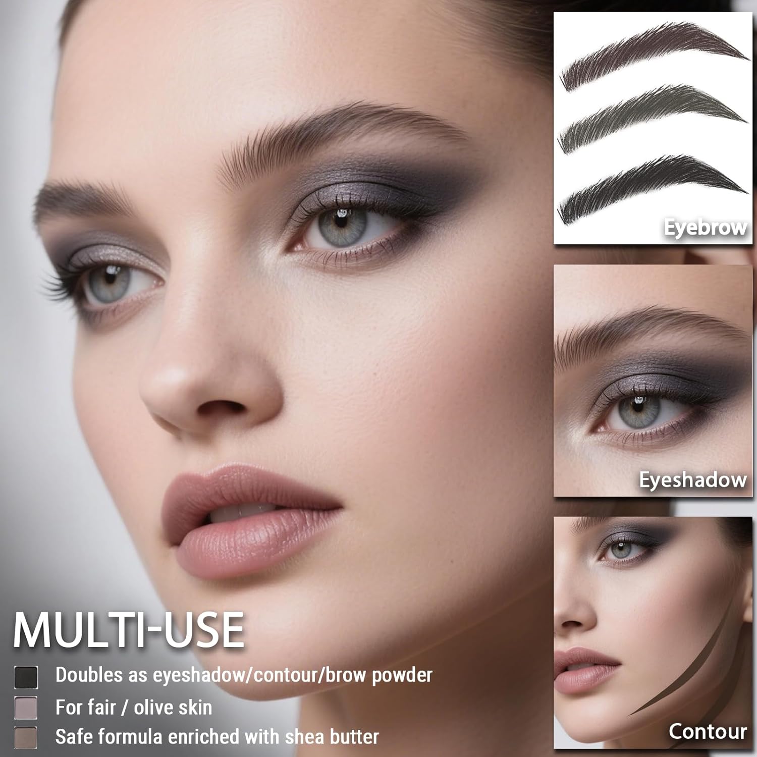 Afflano 12 Shade Cool Tone Matte Eyeshadow Palette for Brown Eyes - Image 3