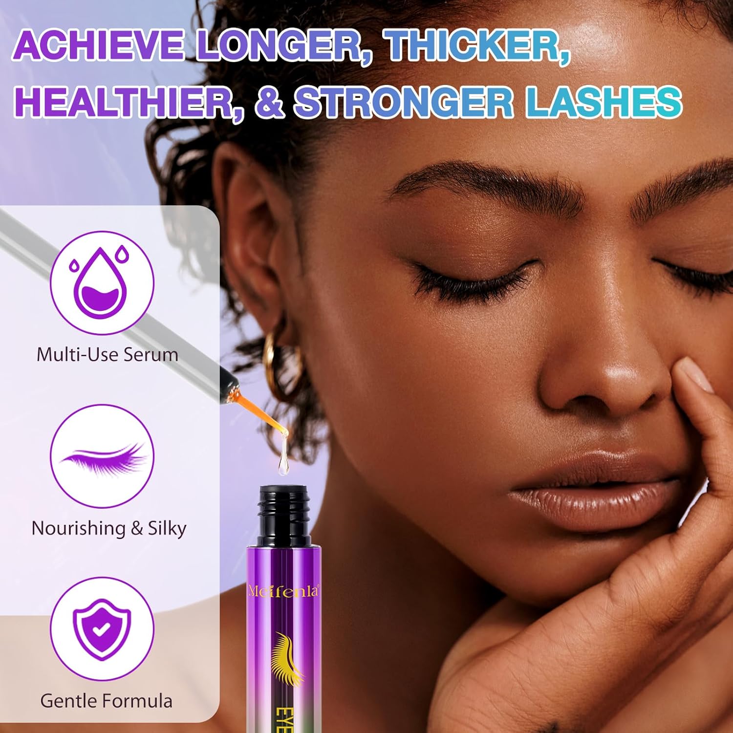 Lash Growth Serum for Thicker Fuller Longer Lashes Sensitive Eyes Gentle Formula - Image 9
