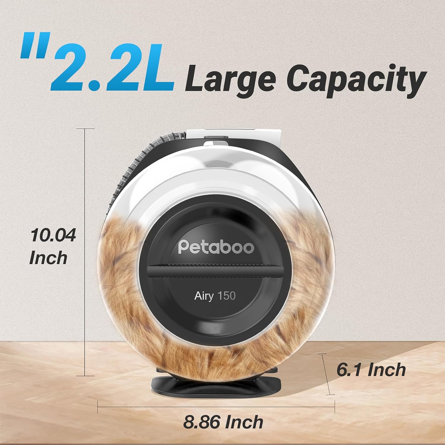 Cordless Dog Grooming Vacuum with 5 Tools, 2.2L Dust Cup, Low Noise for Home and Car - Image 6