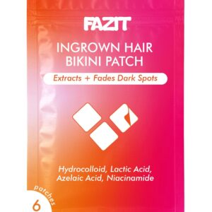Fazit Ingrown Hair Bikini Patch - 6 Pack - Ingrown Hair Treatment For Bikini Area - Ingrown Hair Pads - Hair Remover For Women Private Area - Intimate Hair Removal For Women - Hair Removal For Women