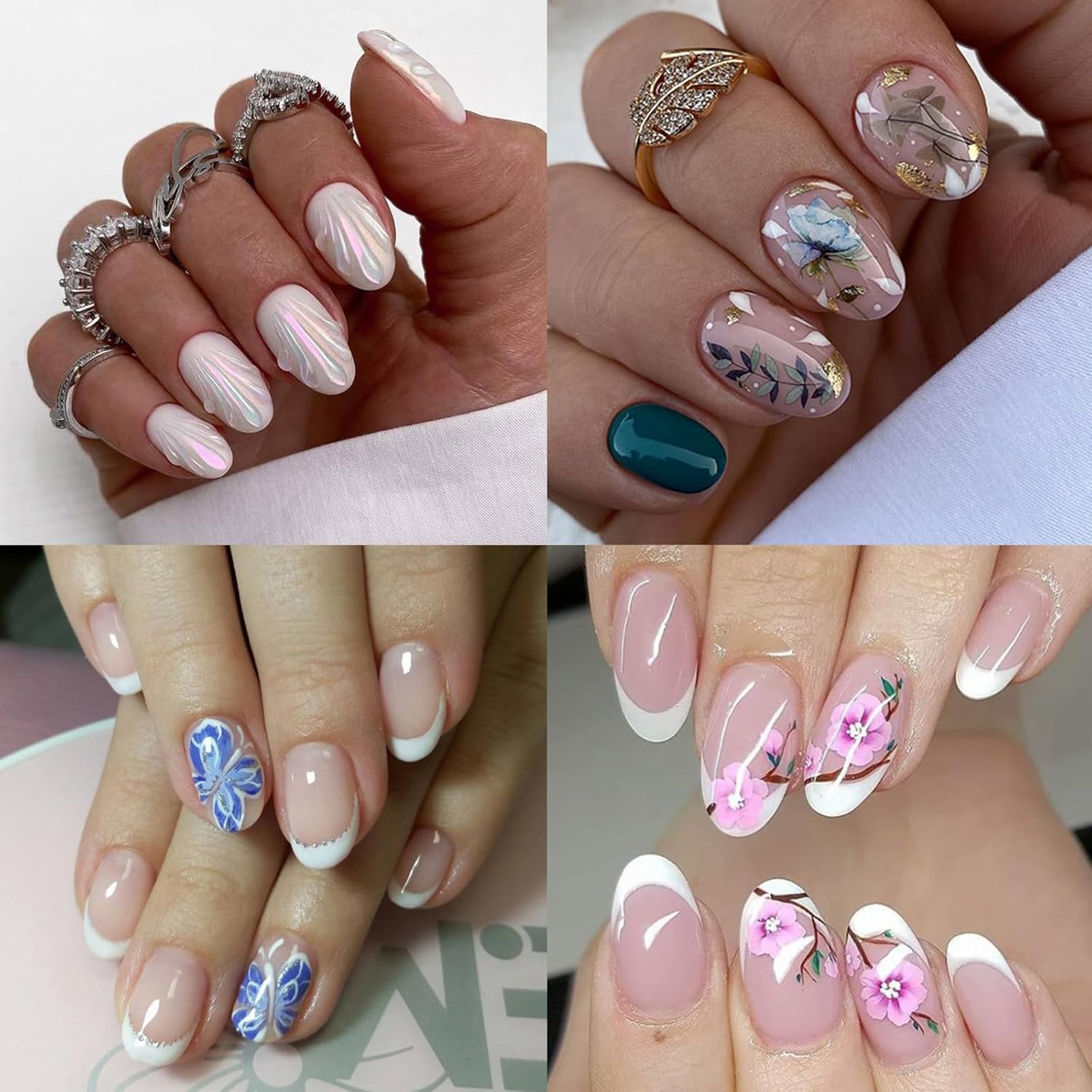 LoveOurHome 360pc Clear Short Oval Gel Extension Press-On Nails - 15 Sizes Included - Image 7