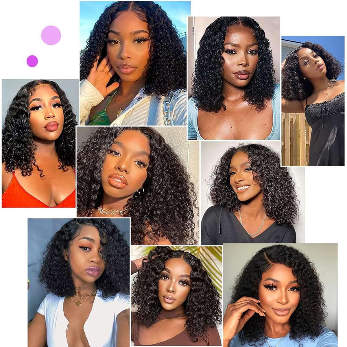 Wear and Go Glueless 8 Inch Deep Wave Bob Wig with 4x4 HD Lace Closure for Beginners - Image 6