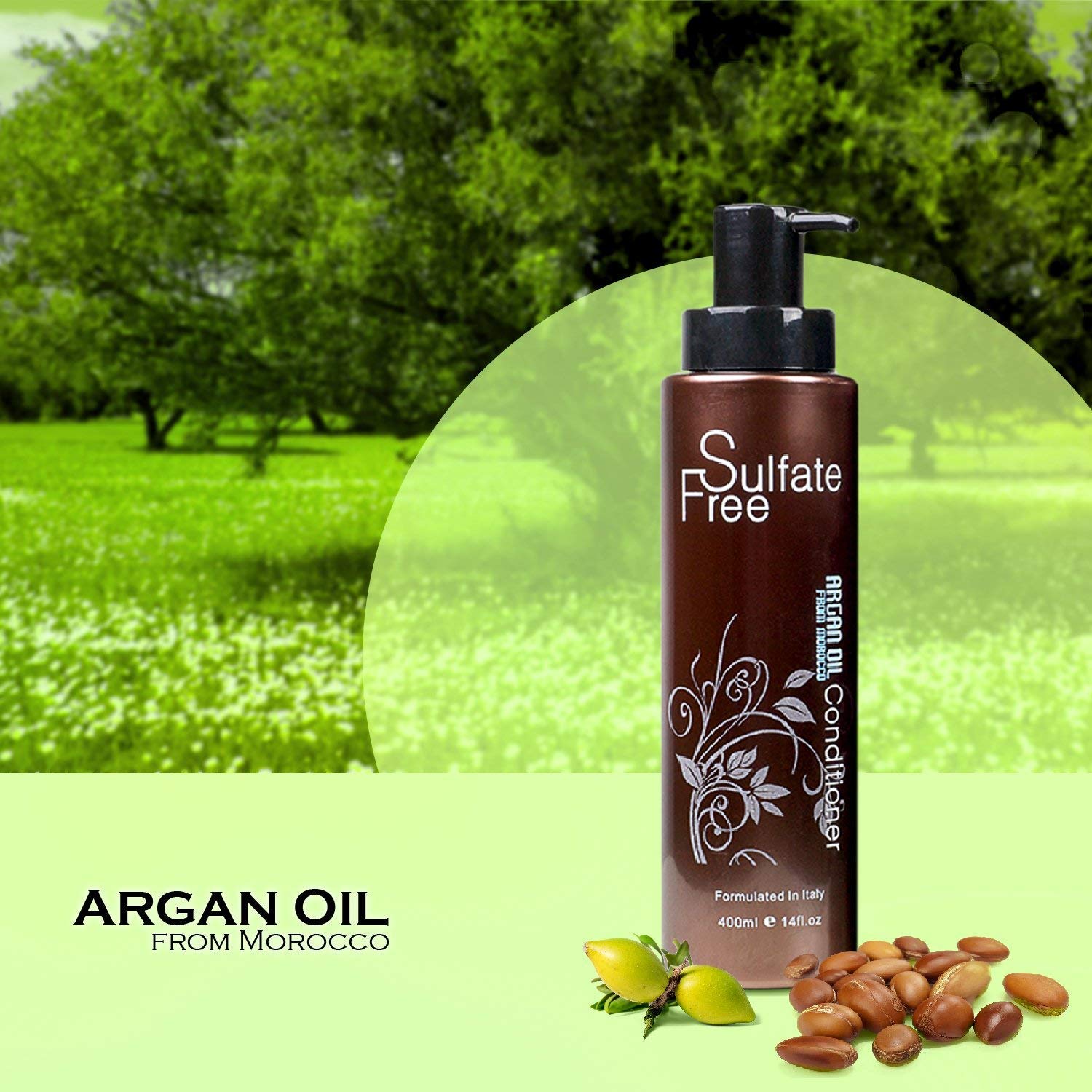 Moroccan Argan Oil Shampoo and Conditioner Set 24 Fl Oz All Hair Types Sulfate Free - Image 8