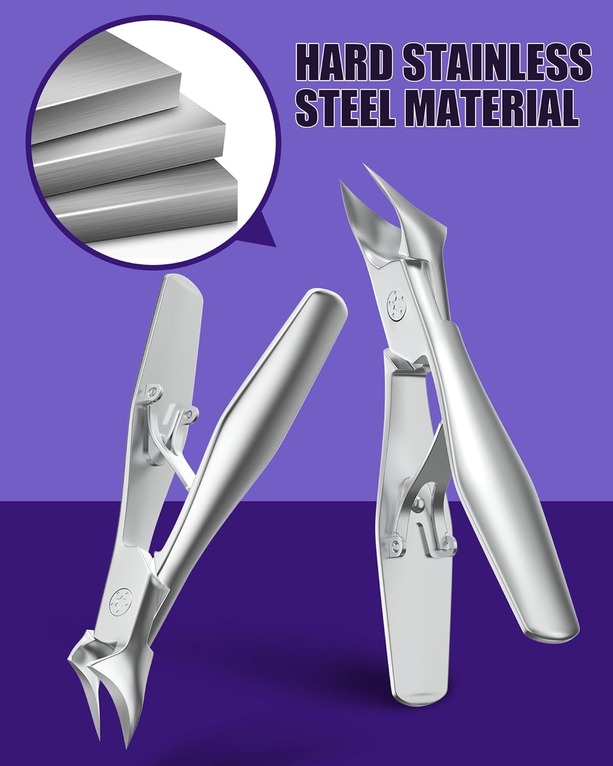 SZQHT Heavy-Duty Toenail Clippers for Thick Ingrown Nails Ultra Wide Jaw 13mm - Image 3