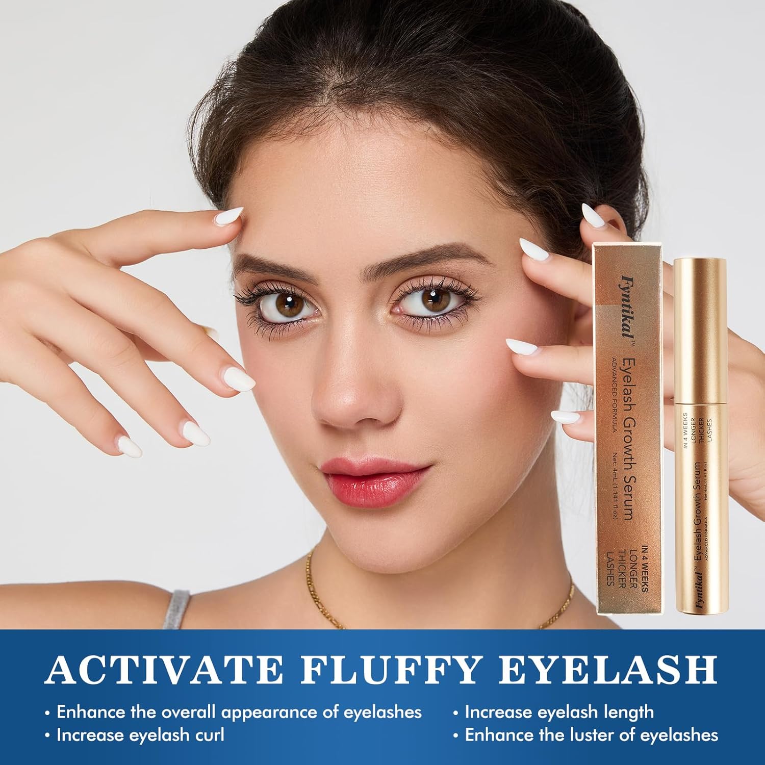 4mL Eyelash Growth Serum with Biotin and Peptides for Thicker Longer Lashes - Image 5