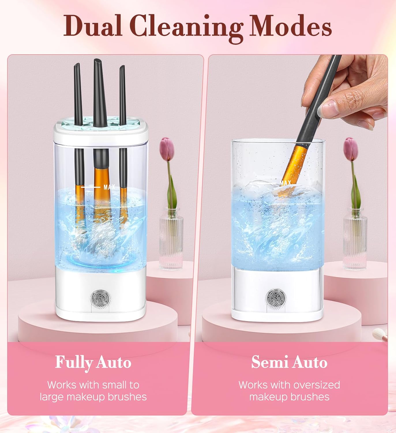 USB Portable Makeup Brush Cleaner Machine, 7000 RPM, for All Brush Types - Image 6