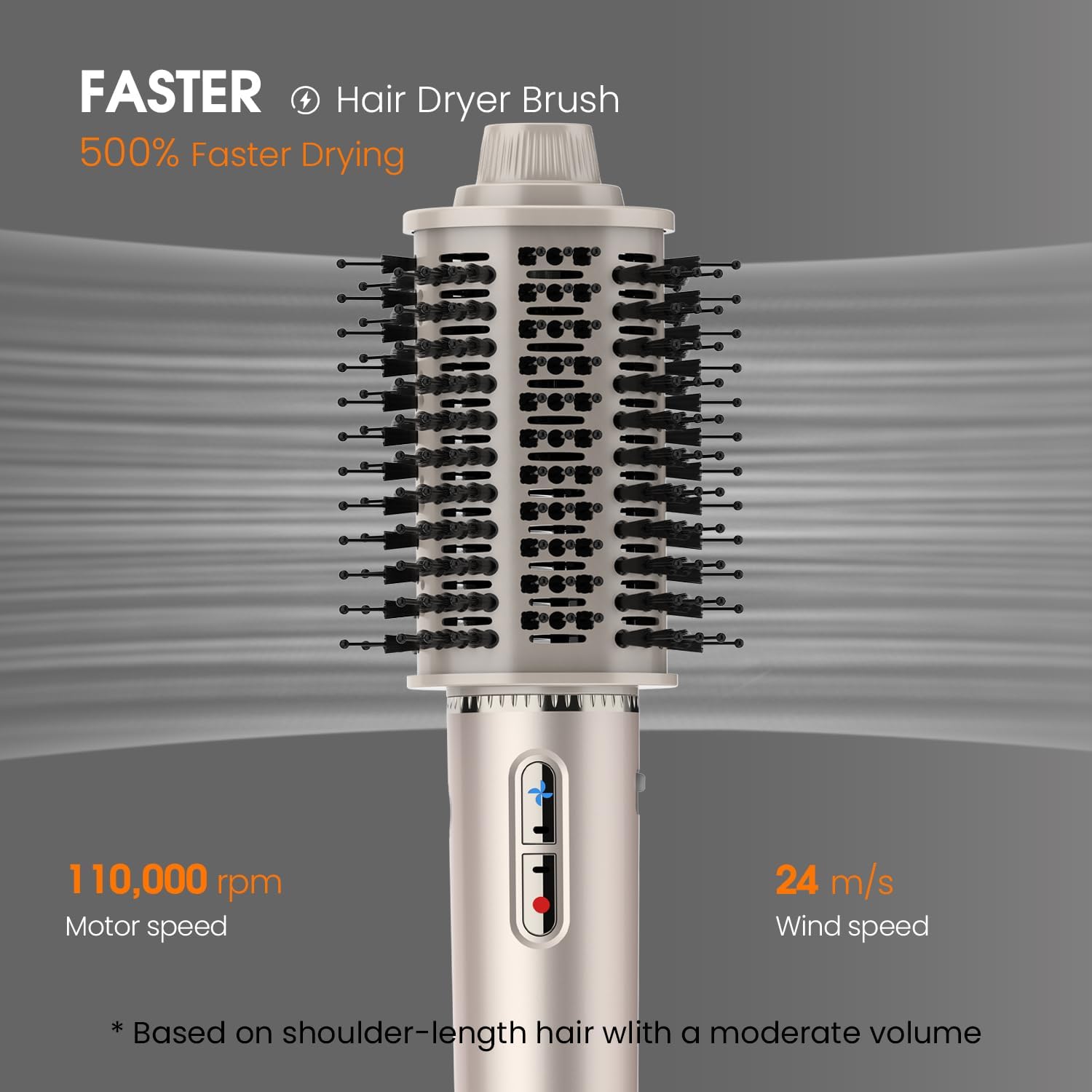 1400W 2-Inch Round Hair Dryer Brush for Quick Blowouts and Professional Styling - Image 2