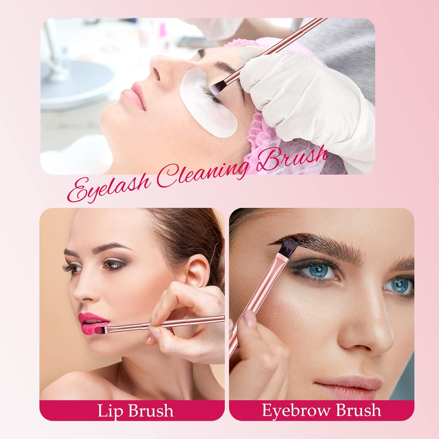 6 Piece Double Ended Eyeshadow Smudge Brush Set for Blending and Concealer - Image 6