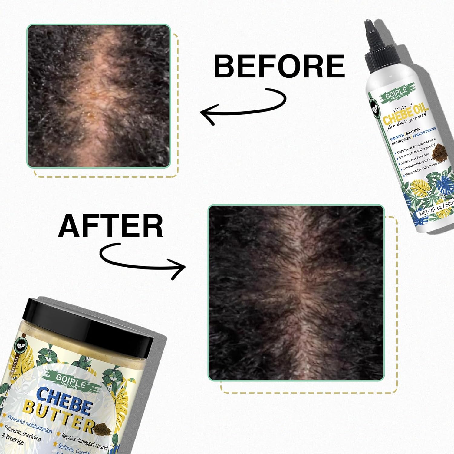 4 oz Chebe Hair Growth Oil and Butter for Deep Moisturization All Hair Types - Image 8