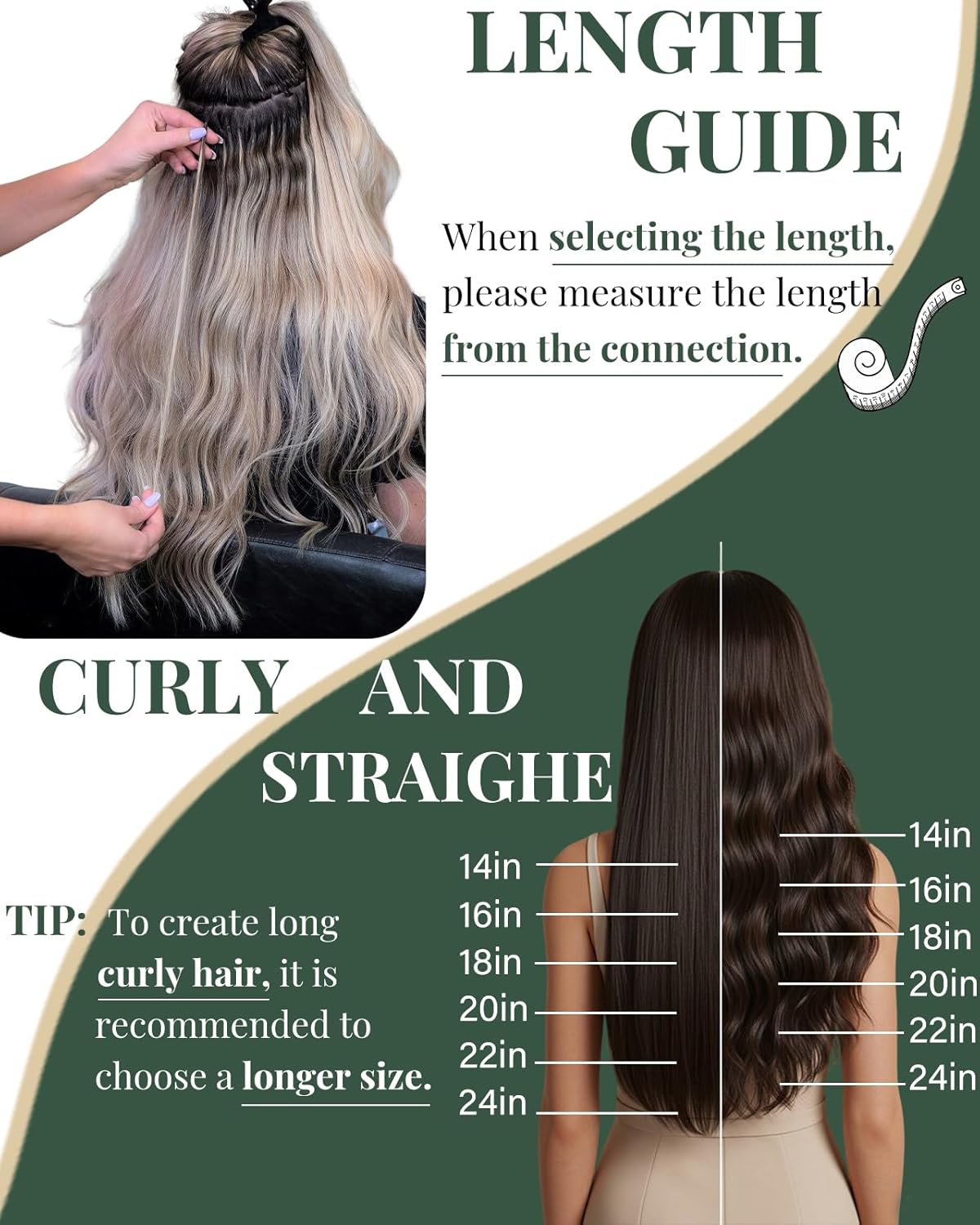 Ugeat 20 Inch Micro Bead Hair Extensions Real Human Hair Jet Black 50 Strands 1g/s - Image 4