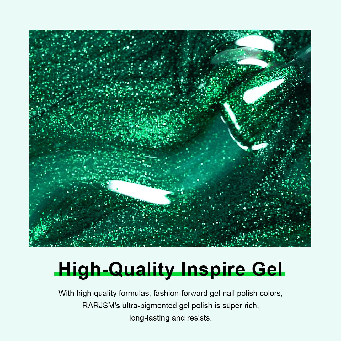 RARJSM 15ml Green Cat Eye Gel Nail Polish Kit with Magnet Stick for Salon Quality Nails - Image 6