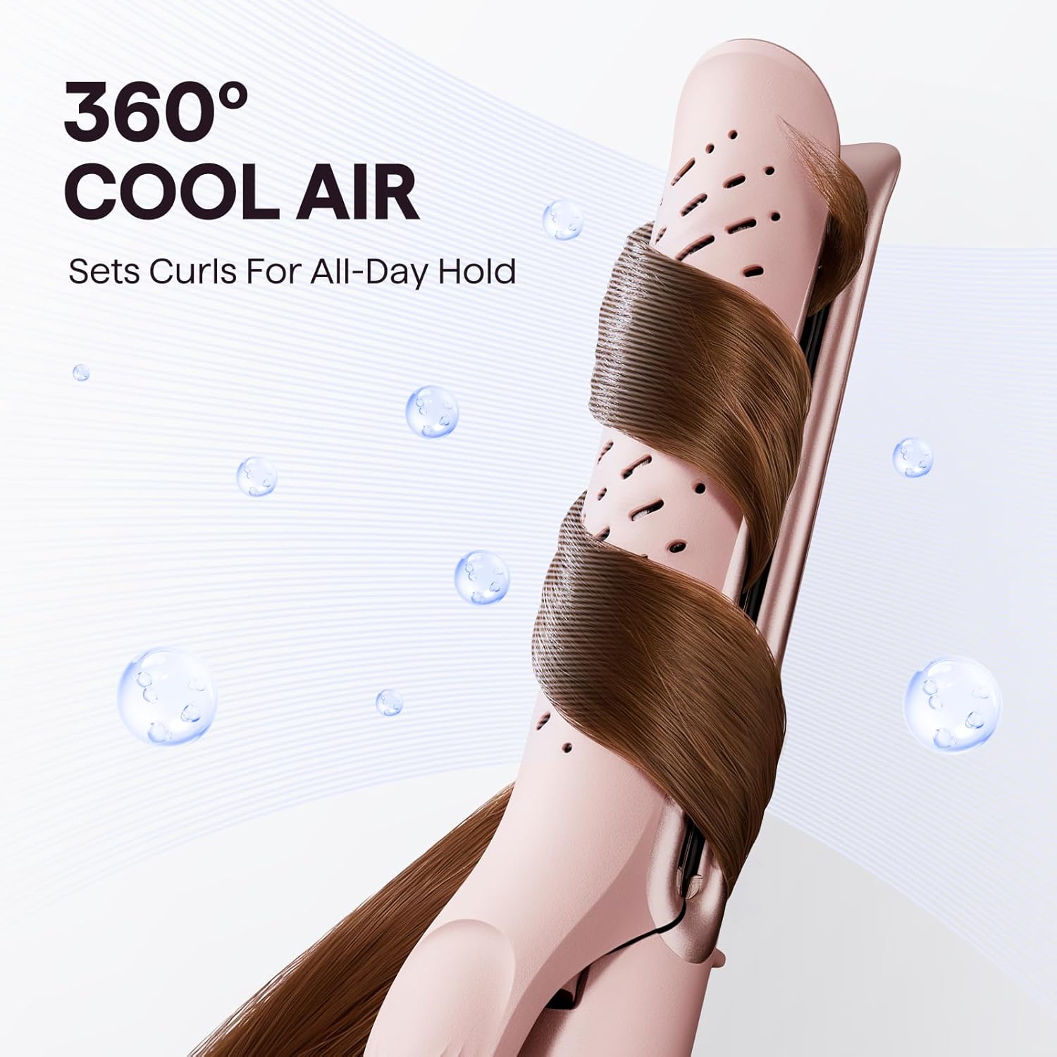 Wavytalk Whirlwind Pro 1.25" 2-in-1 Curling and Flat Iron with 3 Air Modes - Image 2