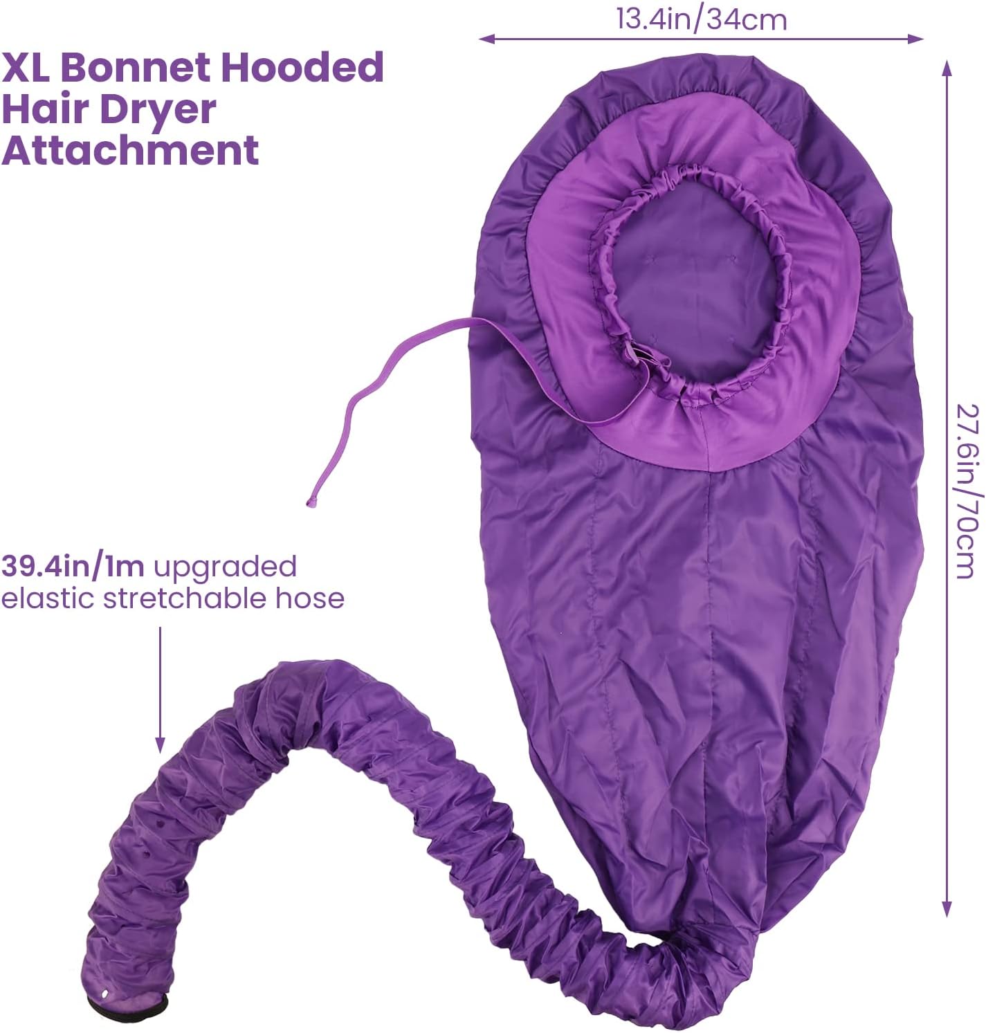 Segbeauty XL Adjustable Bonnet Hood Dryer Attachment for Deep Conditioning and Fast Drying - Image 5
