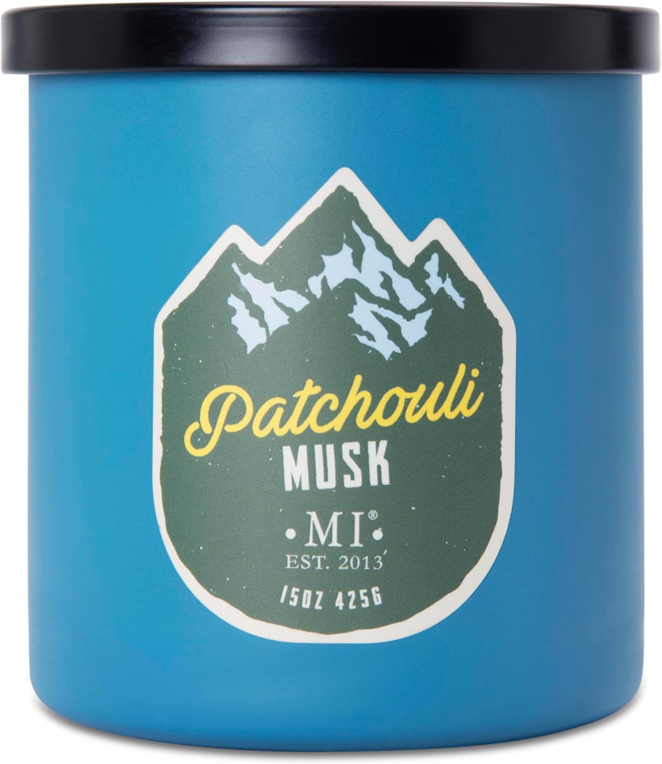 Manly Indulgence Patchouli Musk Scented Candles for Men, 2 Wick, 15 oz Premium Soy Blend Wax, 60H Burn, Candles for Home Scented – Made in The USA