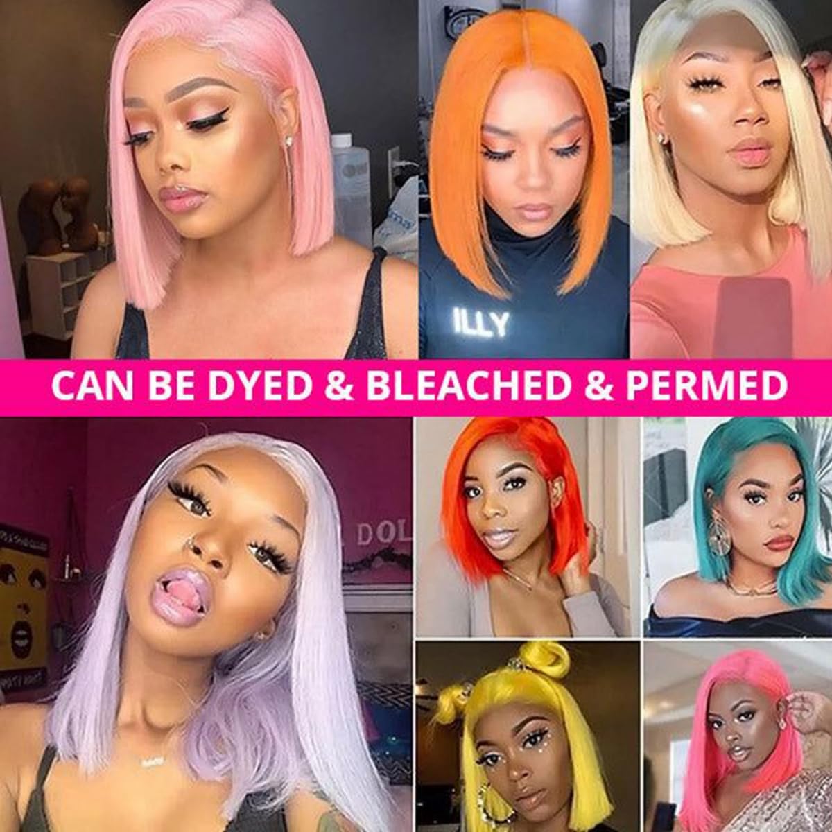 Blonde Bob Wig 12 Inch Human Hair Straight 613 180 Density 13x4 HD Lace Wigs - Image 7