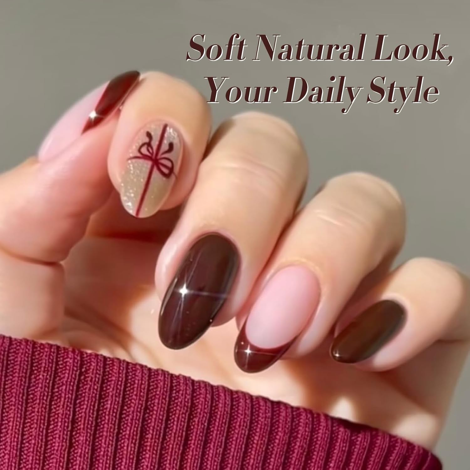 BORN PRETTY 15ML Dark Brown Gel Nail Polish for Fall Winter Mocha Caramel Nail Art - Image 3