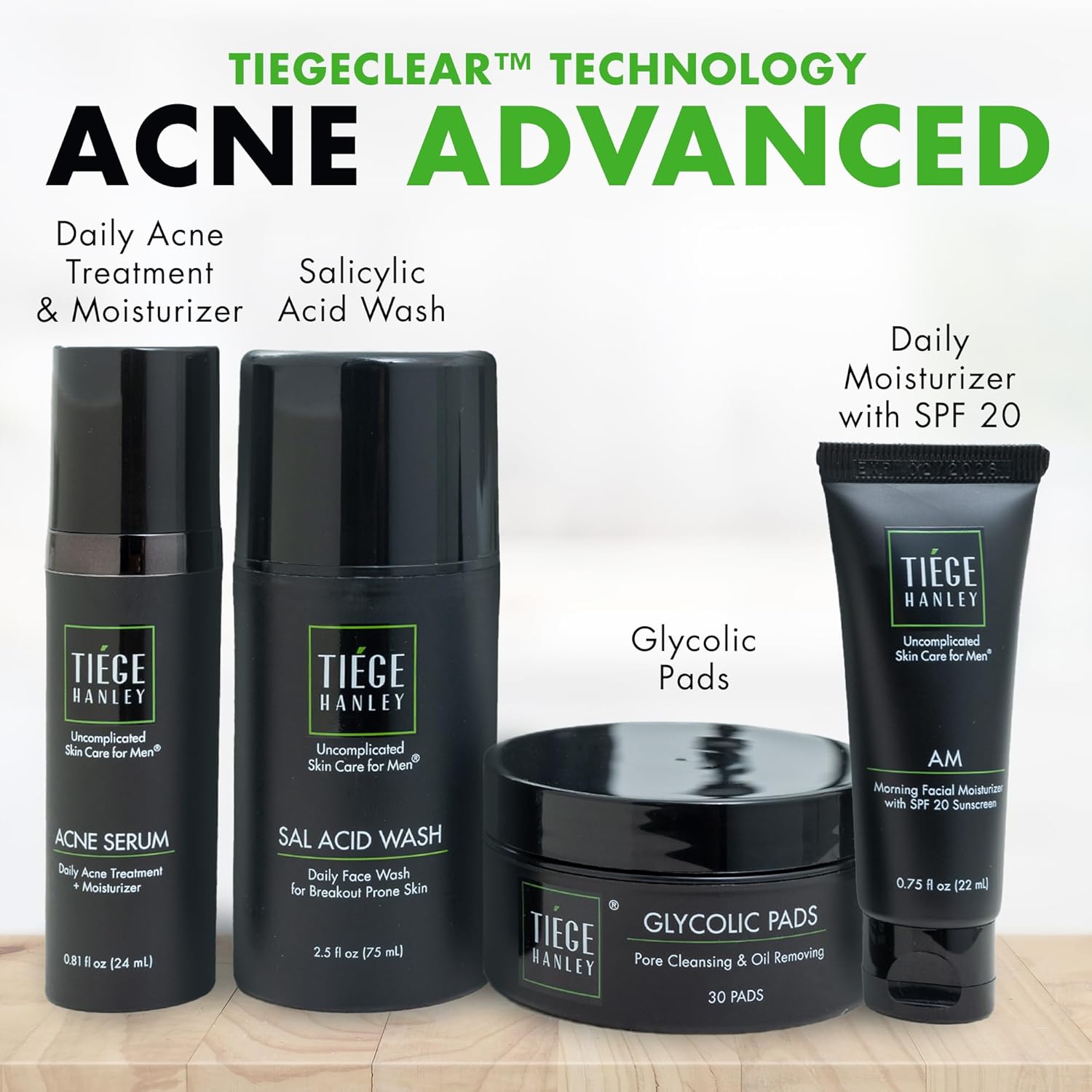Tiege Hanley Level 2 Acne Treatment System with Salicylic Acid Wash and Serum for All Skin Types - Image 3