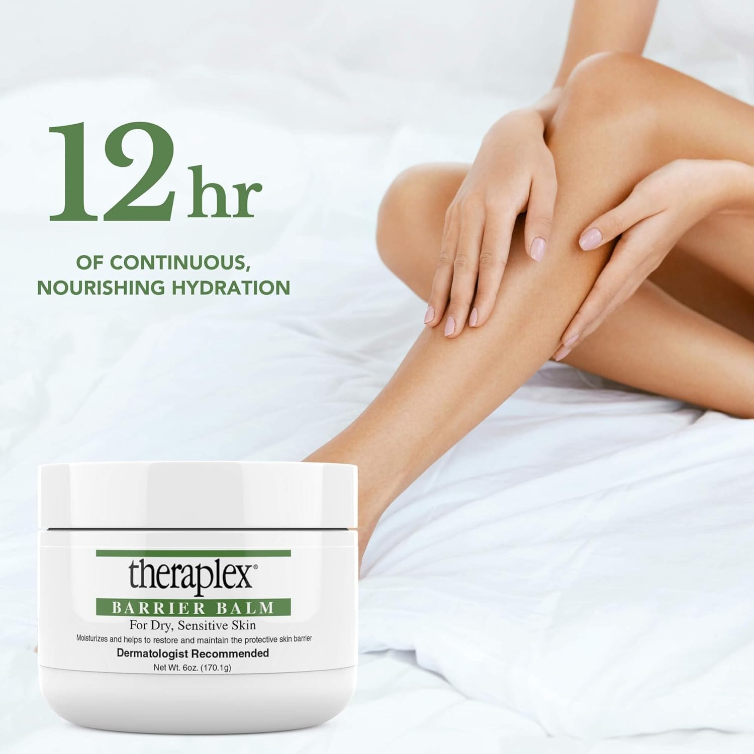 Theraplex Skin Barrier Balm 6 Oz - Moisturizer for Dry, Sensitive Skin, Hypoallergenic - Image 8