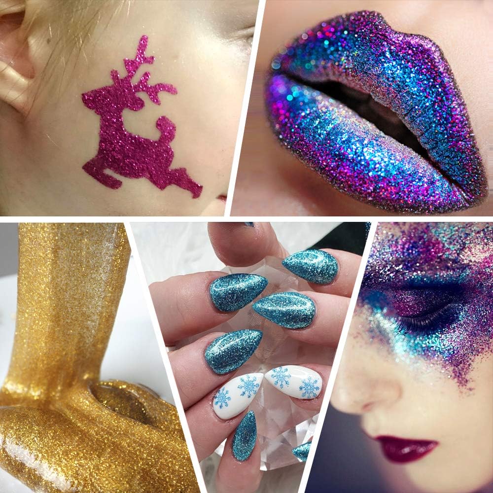 36 Vibrant Extra Fine Glitter Color Set for Nail Art, Makeup, and Crafts - Image 7