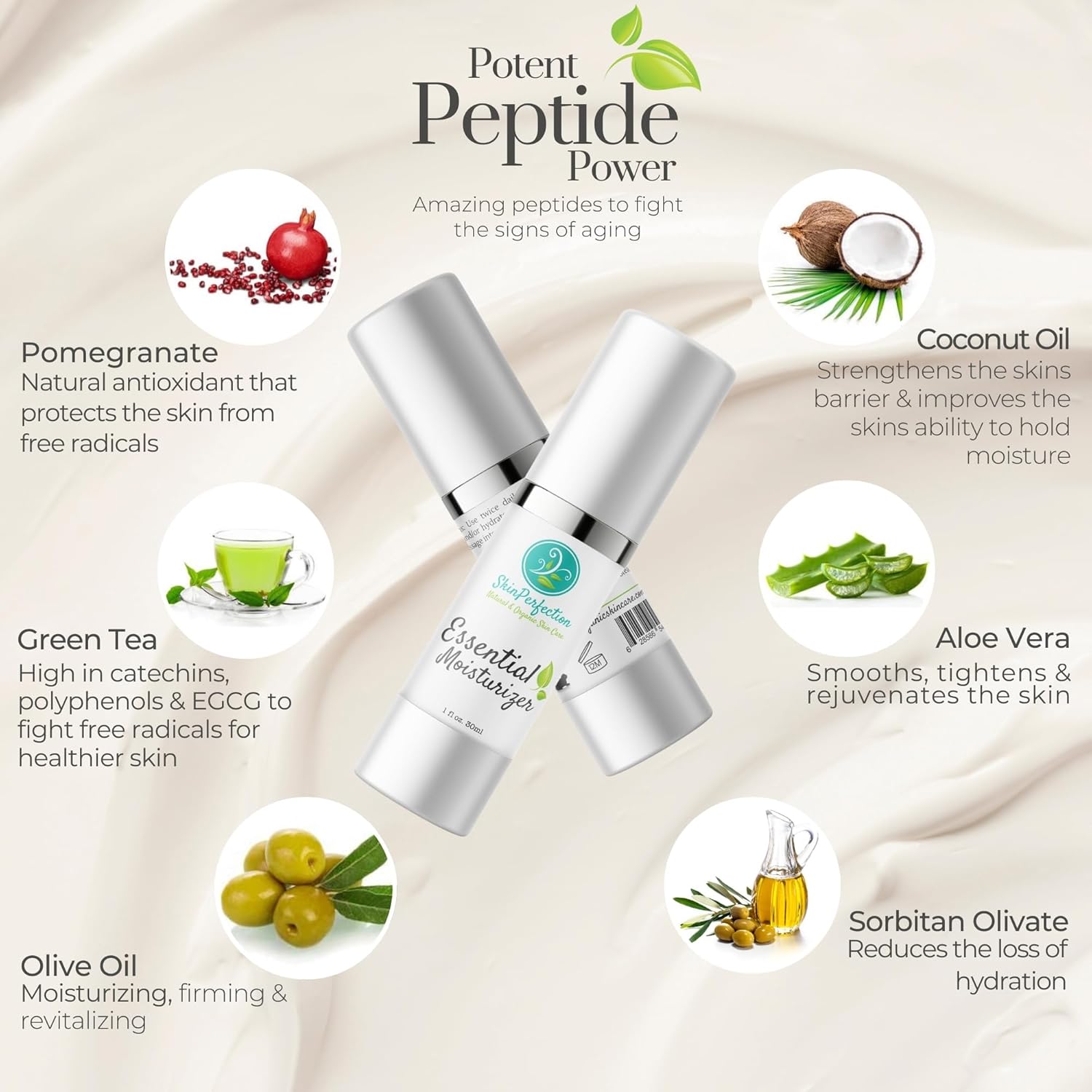 Organic Hydrating Essential Moisturizer 1 Oz for Skin Elasticity - Image 5