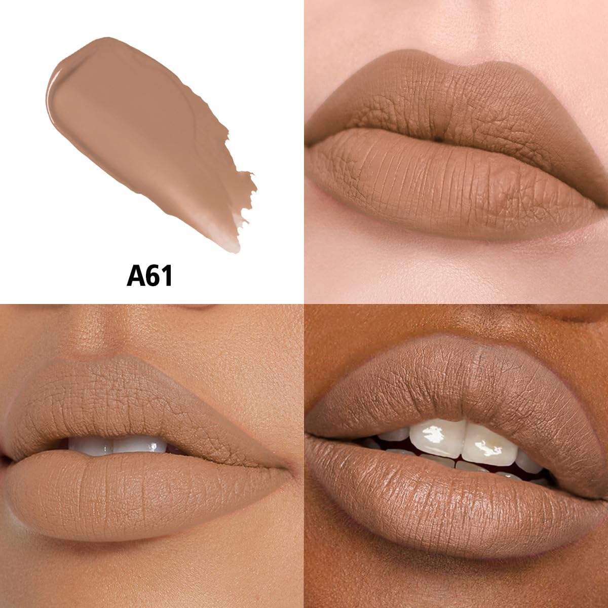 Nude Long Lasting Lipstick for Women, Smudgeproof Transferproof Vegan Formula, Single Pack - Image 2