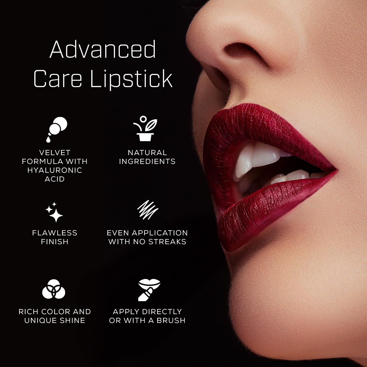 Radiant Professional Advanced Care Moisturizing Matte Lipstick Coral Peachy Nude 08 with Vitamin E - Image 3