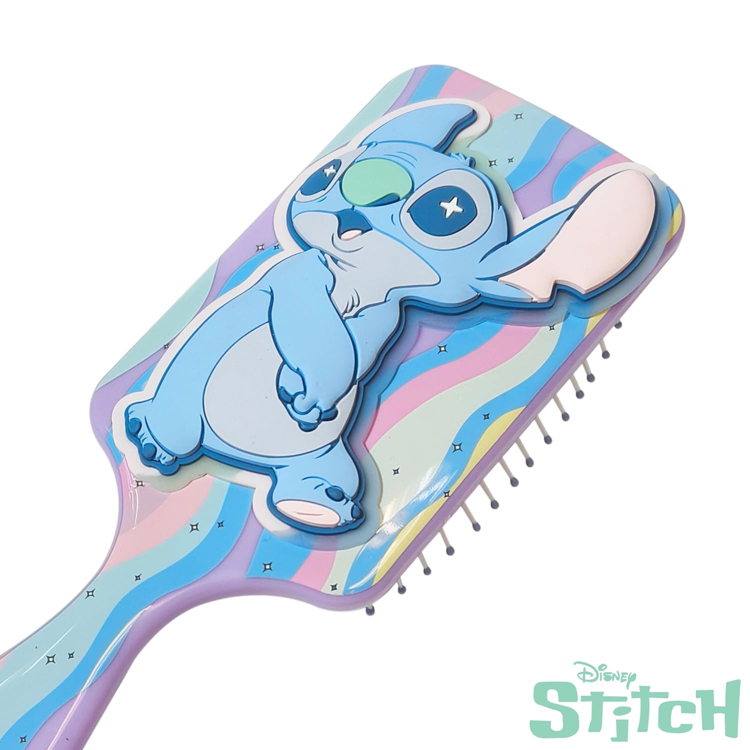 LUV HER Lilo & Stitch Kids' Detangling Hair Brush Age 3+, Pink, Gentle for All Hair Types - Image 5