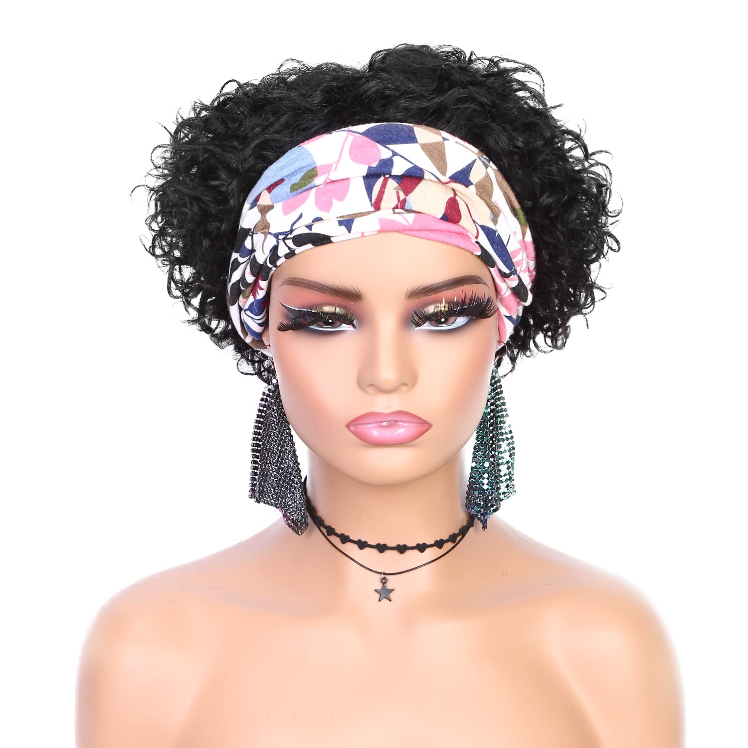 Short Deep Wave Curly Human Hair Pixie Cut Glueless Afro Wig for Black Women - Image 8