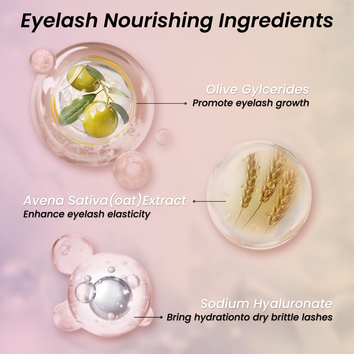 Vegan Eyelash Growth Serum 0.17 Fl Oz for Longer Thicker Fuller Lashes - Image 2