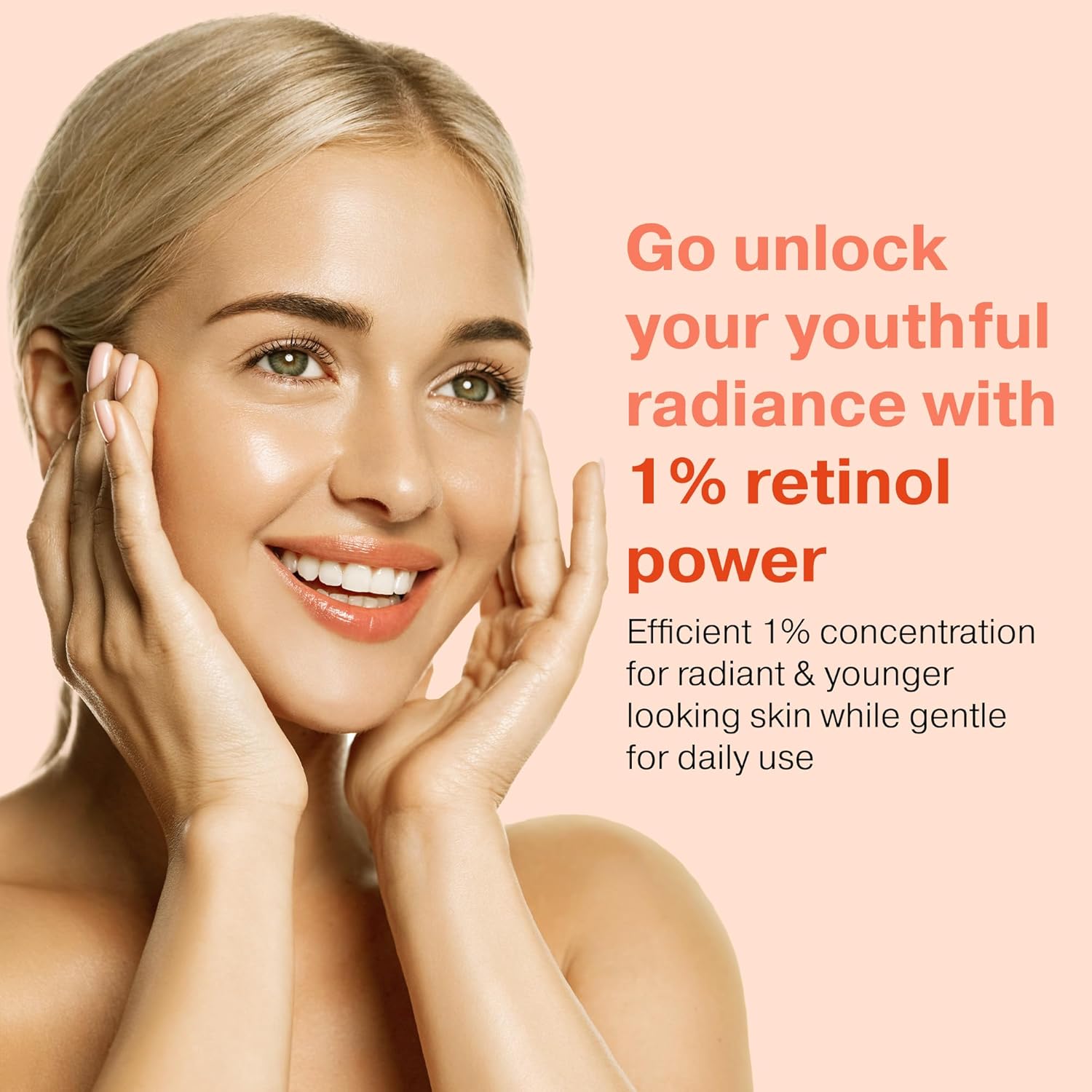2oz Face Serum with 1% Retinol for Dark Spots and Anti-Aging, Aloe Vera Infused - Image 2