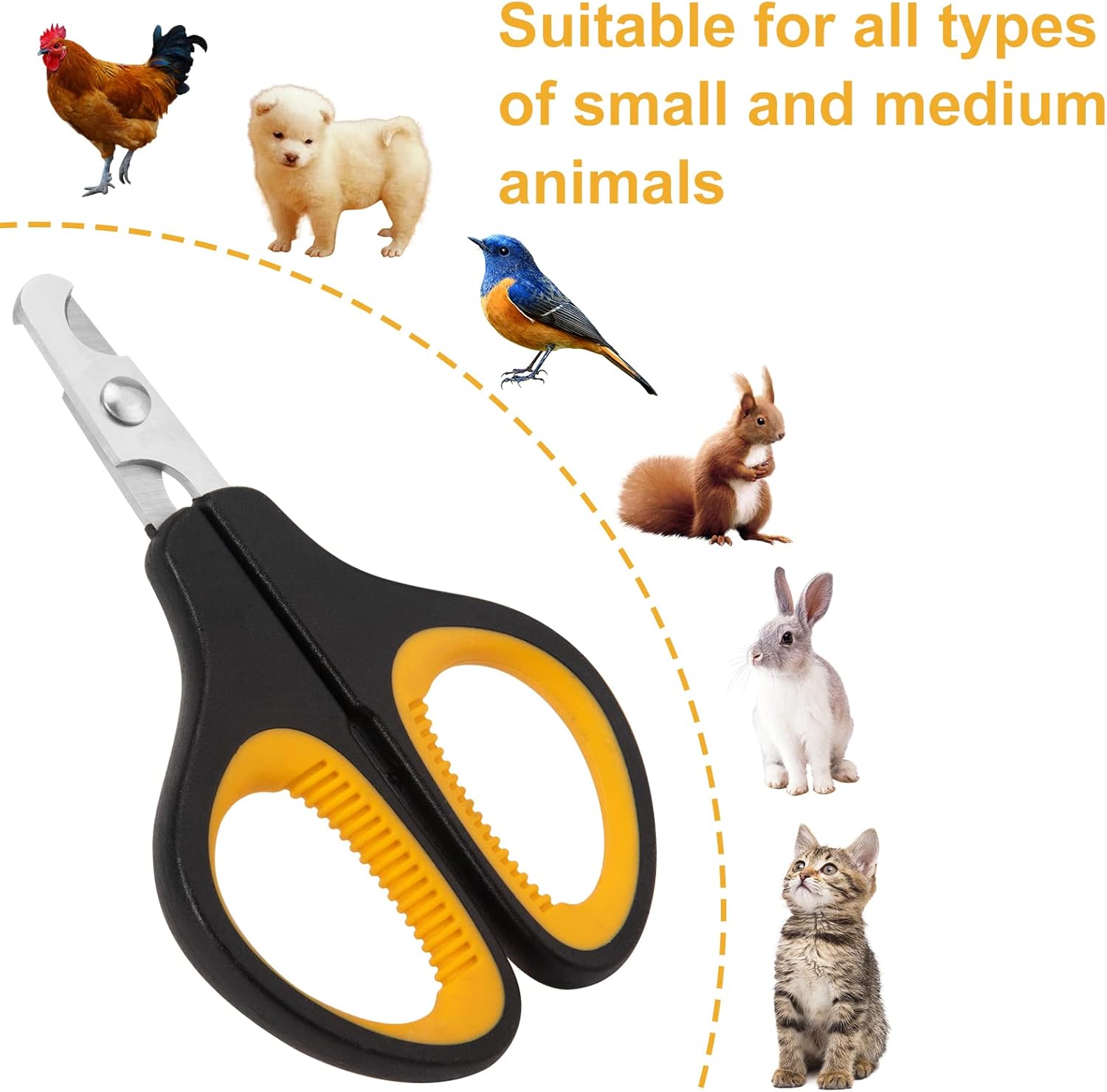 Ergonomic Anti-Slip Grooming Tool Cat Nail Clipper and Dog Nail Trimmer for Small Pets - Image 2