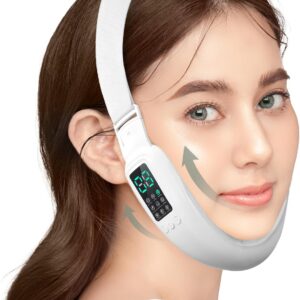 V-Face Electric Double Chin Device with 8 Modes & 15 Gear Adjustable Intensities - Intelligent V-Face Machine for Contouring Double Chin - H092