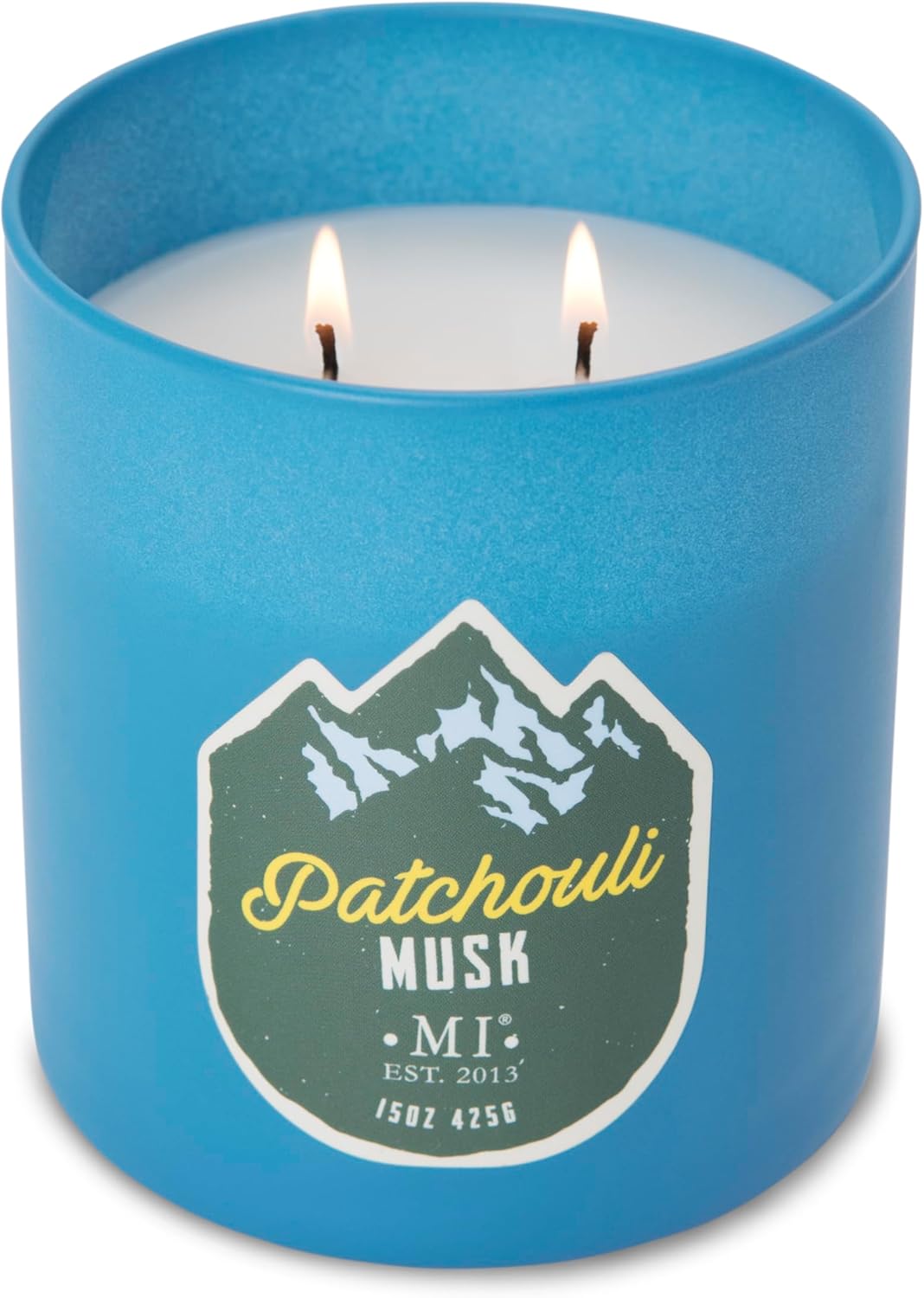 Manly Indulgence Patchouli Musk Scented Candle for Men, 15 oz, 2 Wick, 60 Hour Burn Time - Image 3