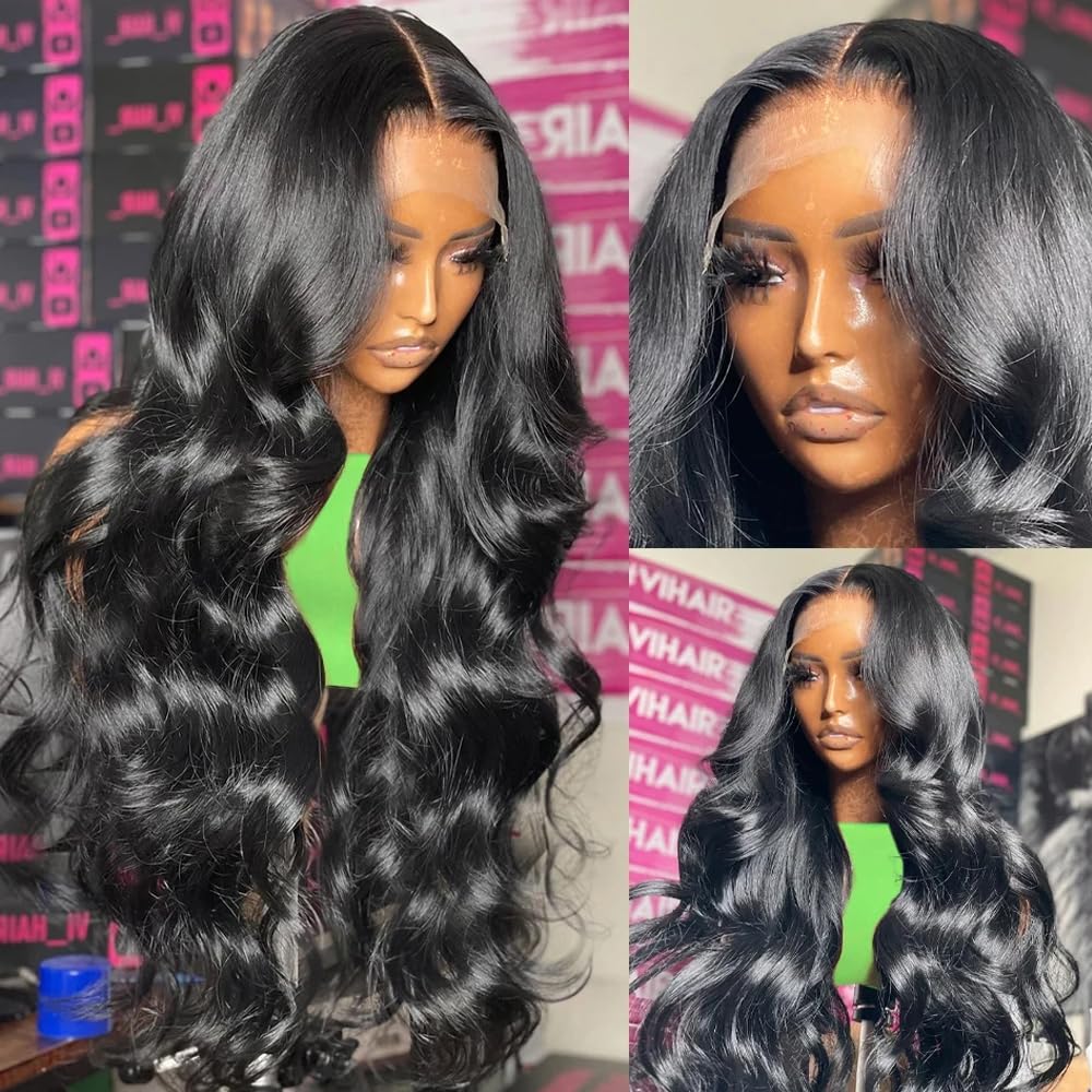 30 Inch 180% Density 13x4 HD Lace Front Human Hair Body Wave Wig - Image 3