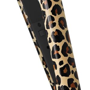 Mini Flat Iron Hair Straightener for Woman, Small Hair Straighter, 60 Second Quick Heat Up, Ceramic Heated Plates, Perfect for Bangs & Short Hair, Great for Travel (Leopard Print)