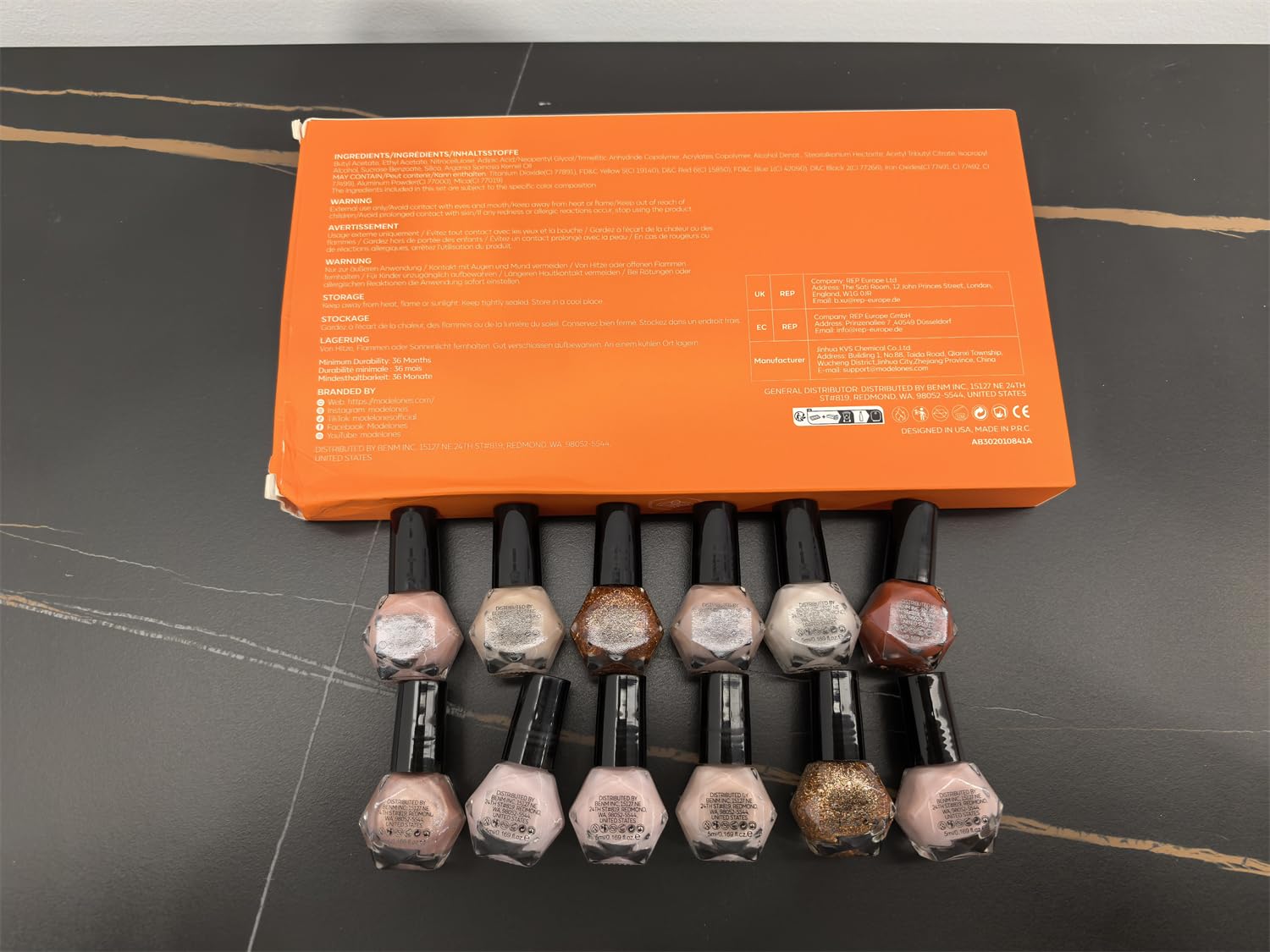 Modelones 12-Color Nude Brown Glitter Gel Nail Polish Set for Home Manicure - Image 9